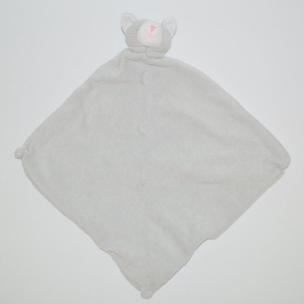 Angel Dear Gray Cat Security Blanket Kitten Plush Baby Soft Lovey